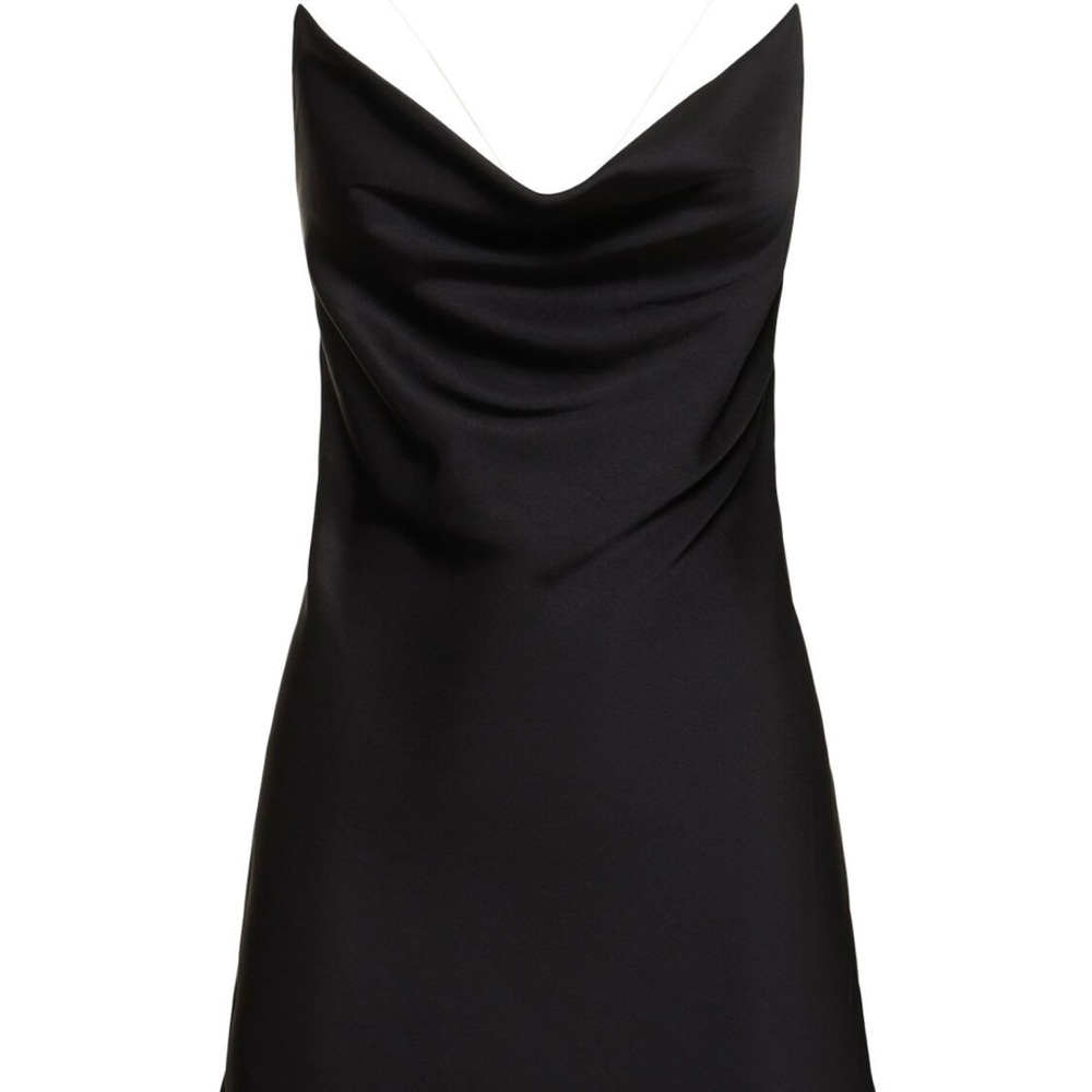 Y/PROJECT authentic invisible strap slip mini black dress. Size French 36. NWT